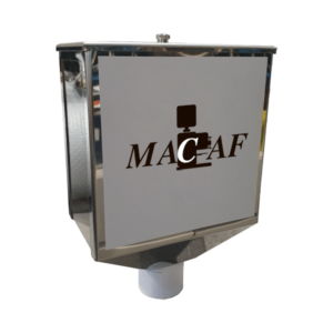 Macaf Campana in acciaio inox personalizzabile su entrambe le facce con il proprio logo oppure con una serigrafia a propria scelta